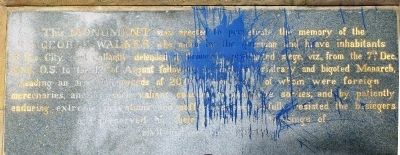 Walker Memorial Pillar Marker. Click for full size. Walker Memorial Pillar Marker image. Click for full size.