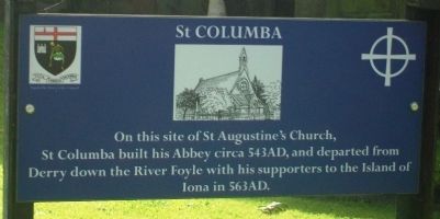 St Columba Marker. Click for full size. St Columba Marker image. Click for full size.