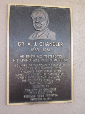 Dr. A. J. Chandler Marker image. Click for full size.