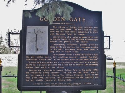 Golden Gate Marker. Click for full size. Golden Gate Marker image. Click for full size.