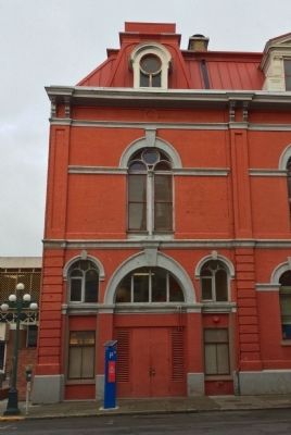 The Tiger Company Fire Hall portion of the building image. Click for full size.