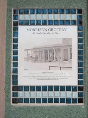 Morrison Grocery Marker. Click for full size. Morrison Grocery Marker image. Click for full size.