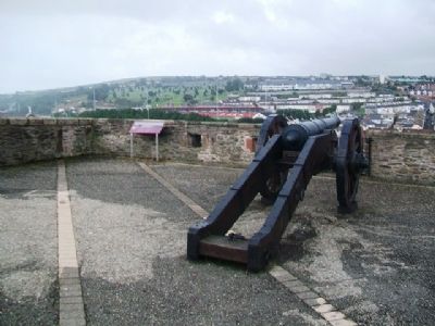 The Walled City Marker on the Double Bastion. Click for full size. The Walled City Marker on the Double Bastion image. Click for full size.