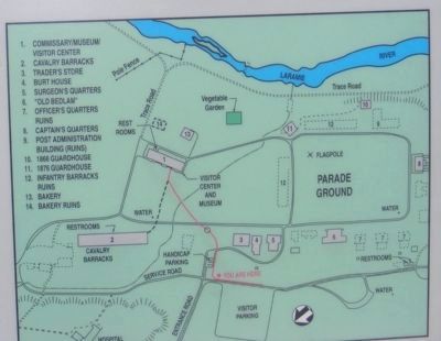Fort Laramie National Historic Site-Close up of Map. Click for full size. Fort Laramie National Historic Site-Close up of Map image. Click for full size.