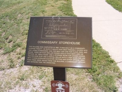 Commissary Storehouse Marker image. Click for full size.