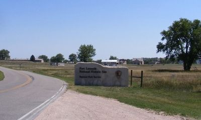 Fort Laramie National Historic Site-Entrance Sign image. Click for full size.