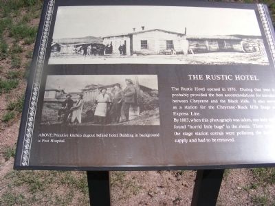 The Rustic Hotel Marker. Click for full size. The Rustic Hotel Marker image. Click for full size.