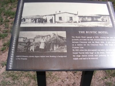 The Rustic Hotel Marker image. Click for full size.