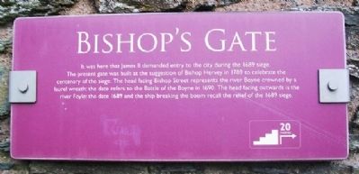 Bishop's Gate Marker. Click for full size. Bishop's Gate Marker image. Click for full size.