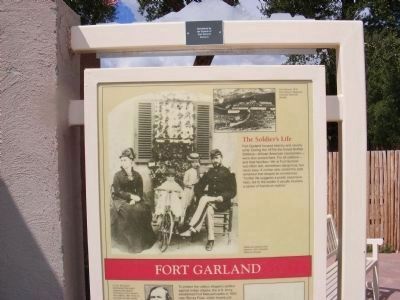 Fort Garland Marker. Click for full size. Fort Garland Marker image. Click for full size.