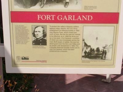 Fort Garland Marker. Click for full size. Fort Garland Marker image. Click for full size.
