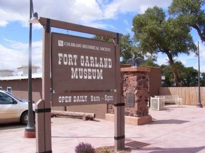 Fort Garland Museum Sign at the Entrance image. Click for full size.