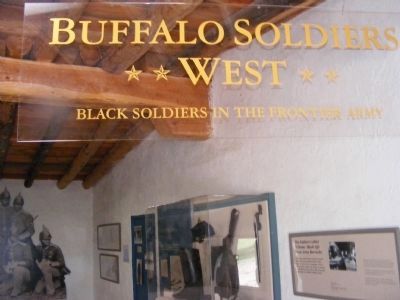 Fort Garland Museum-Buffalo Soldiers in the Frontier Army. Click for full size. Fort Garland Museum-Buffalo Soldiers in the Frontier Army image. Click for full size.