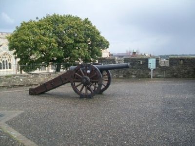 Church Bastion Marker and Demi-culverin Cannon. Click for full size. Church Bastion Marker and Demi-culverin Cannon image. Click for full size.