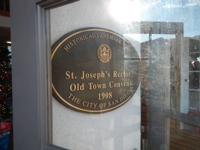 St. Joseph's Rectory Histoical Landmark Plaque image. Click for full size.