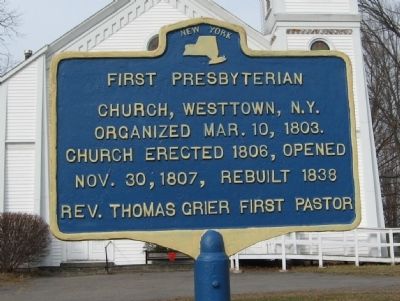 First Presbyterian Church Marker. Click for full size. First Presbyterian Church Marker image. Click for full size.