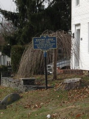 Masonic Lodge Marker. Click for full size. Masonic Lodge Marker image. Click for full size.