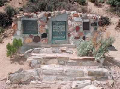 View of the 3 Original Walker's Pass Markers. Click for full size. View of the 3 Original Walker's Pass Markers image. Click for full size.