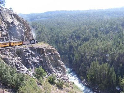 Durango and Silverton train ride through the wilderness image. Click for full size.