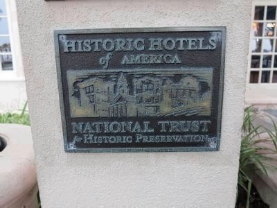 Historic Hotels of America plaque image. Click for full size.