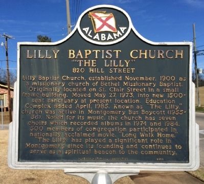 Lilly Baptist Church Marker image. Click for full size.