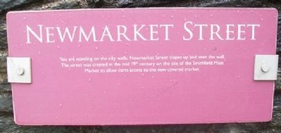 Newmarket Street Marker image. Click for full size.