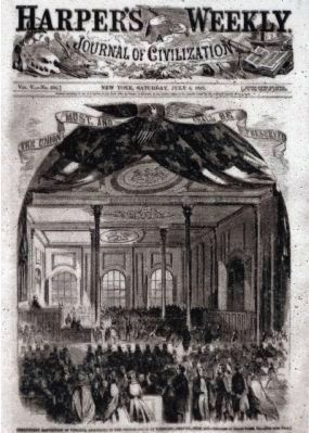 Harper's Weekly -- The Union Must and Shall Be Preserved image. Click for full size.