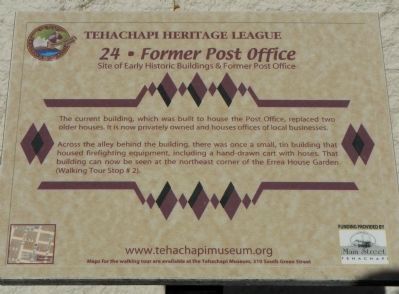 Former Post Office Marker image. Click for full size.