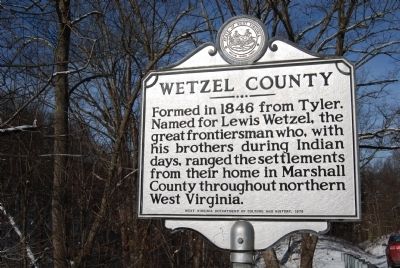Marion County / Wetzel County Marker image. Click for full size.