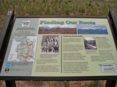 Finding Our Roots Marker - A image. Click for full size.