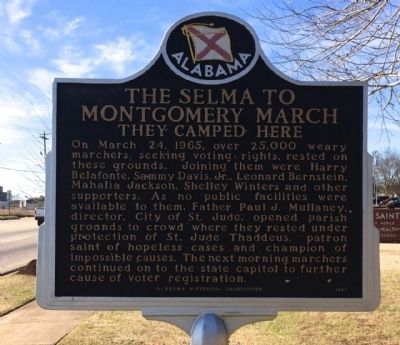 The Selma to Montgomery March Marker (Side 2) image. Click for full size.
