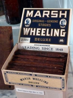 Marsh Tobacco Cigar Box, ca. 1930 image. Click for full size.