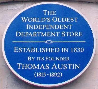 Austins Department Store Marker. Click for full size. Austins Department Store Marker image. Click for full size.