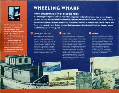 Wheeling Wharf Marker. Click for full size. Wheeling Wharf Marker image. Click for full size.
