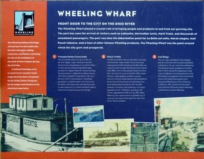 Wheeling Wharf Marker image. Click for full size.