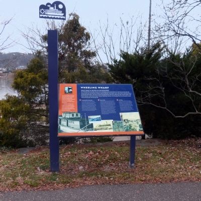 Wheeling Wharf Marker. Click for full size. Wheeling Wharf Marker image. Click for full size.