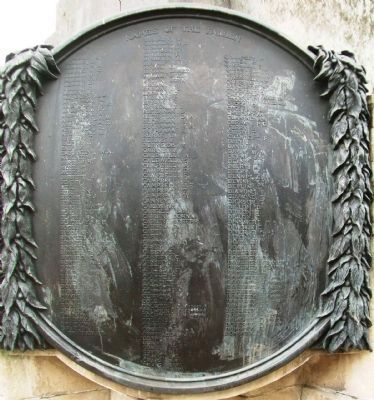 World Wars Memorial Honored Fallen. Click for full size. World Wars Memorial Honored Fallen image. Click for full size.