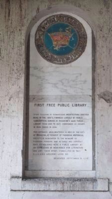 First Free Public Library image. Click for full size.
