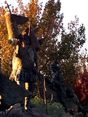 Cuarto Centenario Memorial Marker - La Jornada Sculpture image. Click for full size.