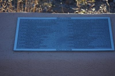 Cuarto Centenario Memorial Marker - Families Accompanying Onate image. Click for full size.