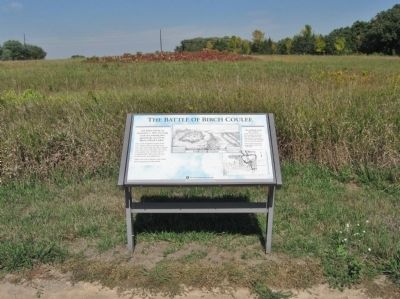 Birch Coulee Battlefield and Marker image. Click for full size.
