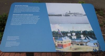 Detroit River Heritage Marker image. Click for full size.