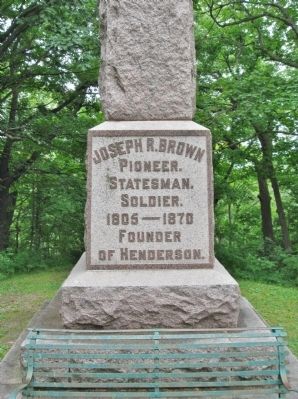 Joseph R. Brown State Monument image. Click for full size.