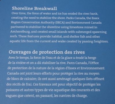 Shoreline Breakwall Marker. Click for full size. Shoreline Breakwall Marker image. Click for full size.