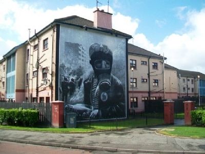 The Petrol Bomber Mural and Marker image. Click for full size.