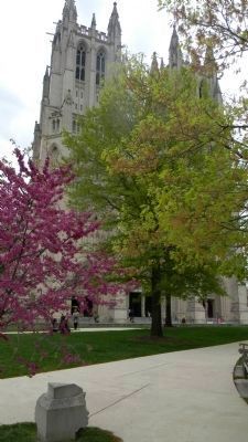 All Hallows Guild Members' marker - in front of the Washington National Cathedral. Click for full size. All Hallows Guild Members' marker - in front of the Washington National Cathedral image. Click for full size.