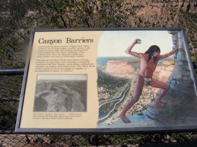 Canyon Barriers Marker. Click for full size. Canyon Barriers Marker image. Click for full size.