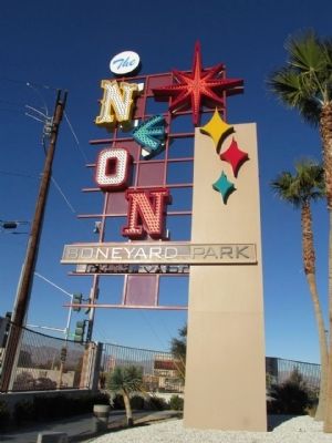 The Neon Boneyard Park Sign Marker image. Click for full size.