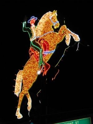 The Hacienda Horse and Rider on Las Vegas Blvd. image. Click for full size.