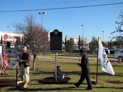 Fort Worth's First Flight Marker Dedication Ceremony. Click for full size. Fort Worth's First Flight Marker Dedication Ceremony image. Click for full size.